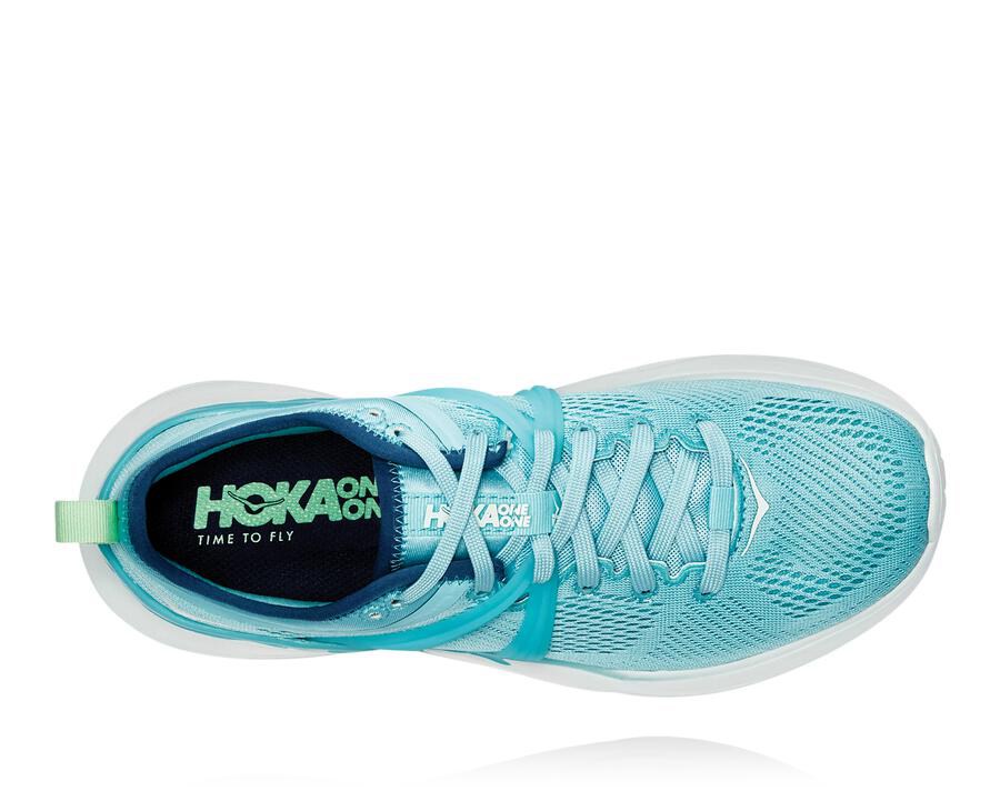 Hoka One One Running Shoes Womens Blue/White - Tivra - 61503ZVWF